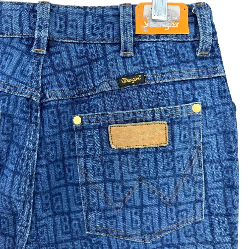 Wrangler x Leon Bridges Laser Wrock Flare Jeans Womens 29 High Rise Western NWT